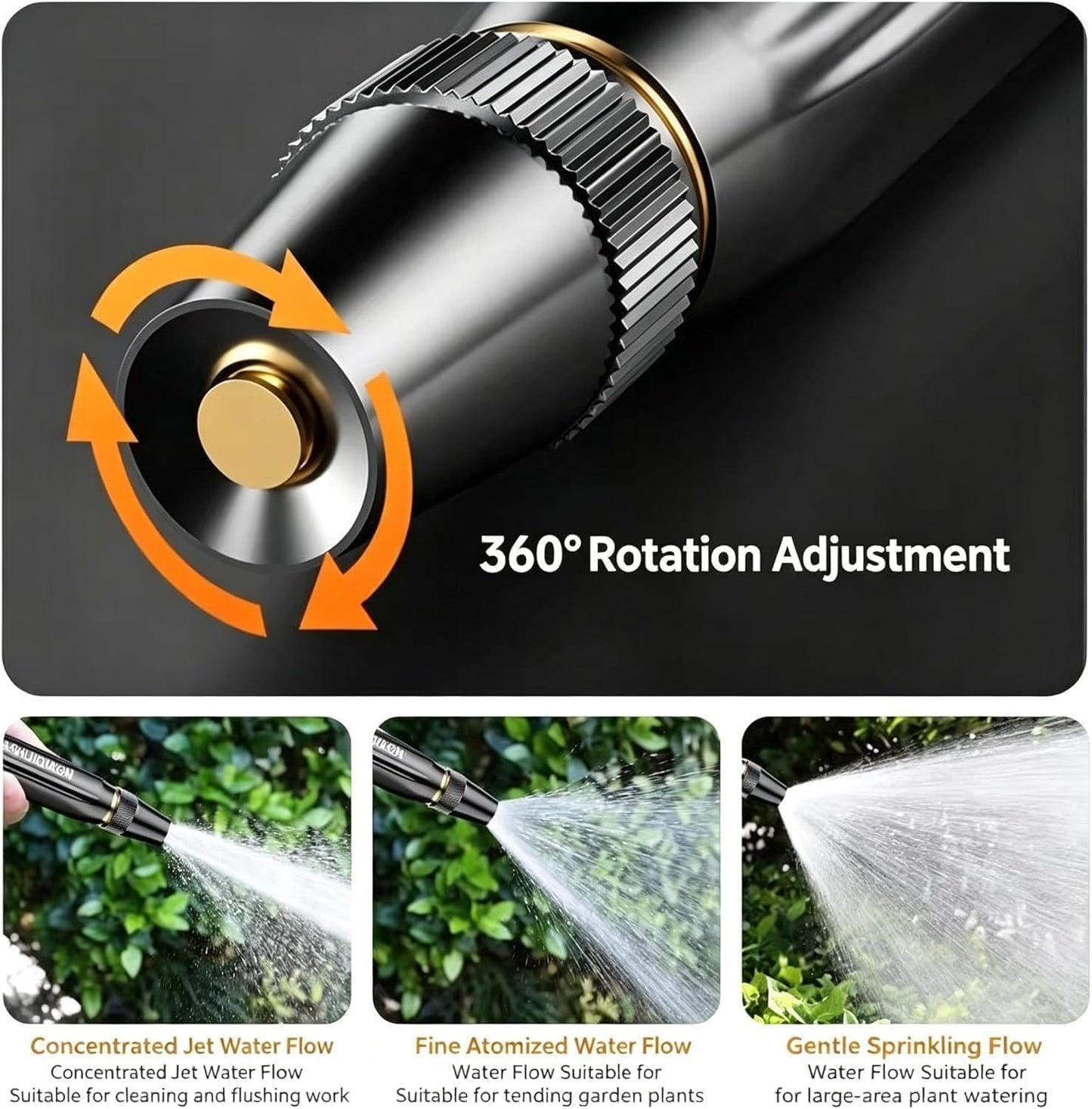 Home High-Pressure Car Wash Water Gun with Booster Nozzle and Hose.