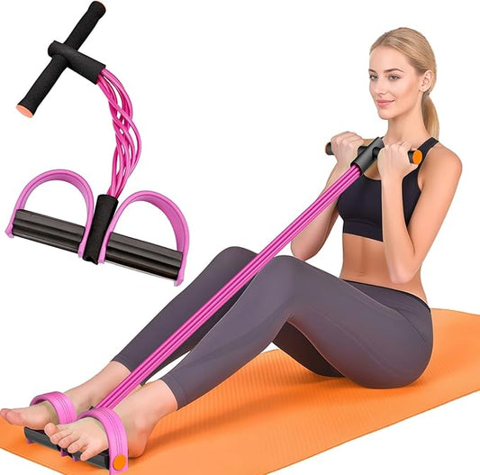 6-Tube Elastic Foot Pedal Resistance Bands